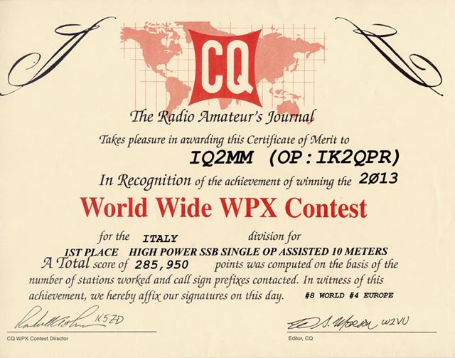 WPX Contest 2013